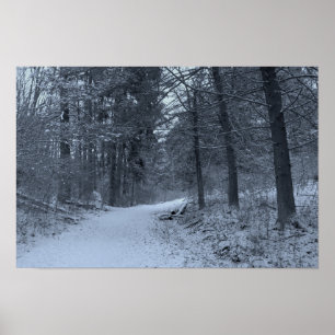 Poster Sentier de randonnée enneigé 1