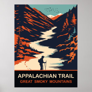 Poster Sentier des Appalaches, Great Smoky Mountains, Voy
