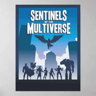Poster Sentinelles du jeu de conseil multiverse minimalis