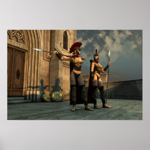 Poster Sentries spartiates