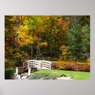 Poster Sept Sources Pont D'Automne I Paysage D'Automne