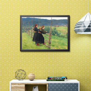 Poster Septembre Erik Werenskiold Art Norvège