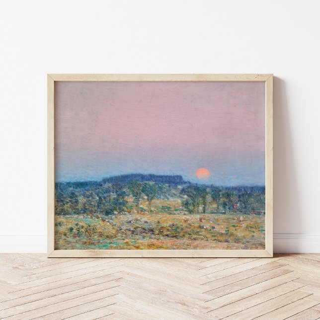 Poster Septembre Moonrise | Childe Hassam (Créateur téléchargé)