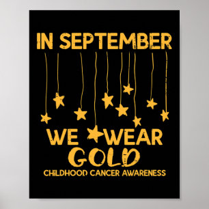Poster Septembre Nous Portons Gold Enfhood Cancer Sensibi