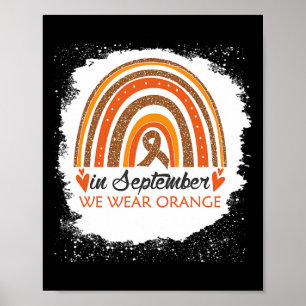 Poster Septembre Nous Portons Orange Bleached Rainbow Leu