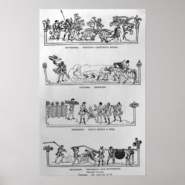 Poster septembre, octobre, novembre et décembre (Devant)