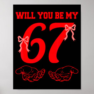 Poster Seras-Tu Mon 67 Drôle Six Sept Mains Mème Valen