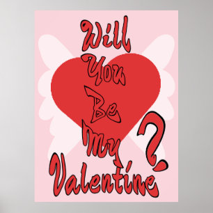 Poster Seras-tu mon Saint-Valentin ?