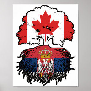 Poster Serbia Serbian Canadian Canada