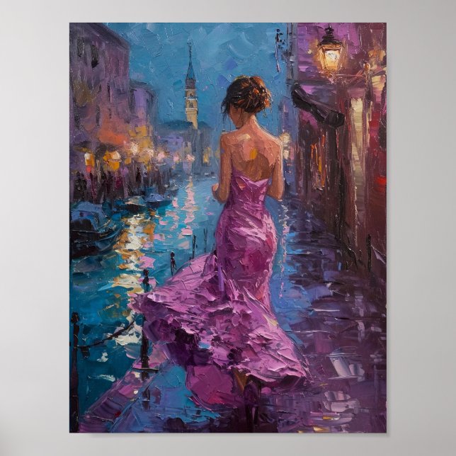 Poster Serenade de Cerulean : Promenade de crépuscule en  (Devant)