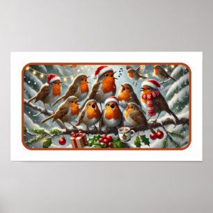 Poster Sérénade de Noël des Robins américains