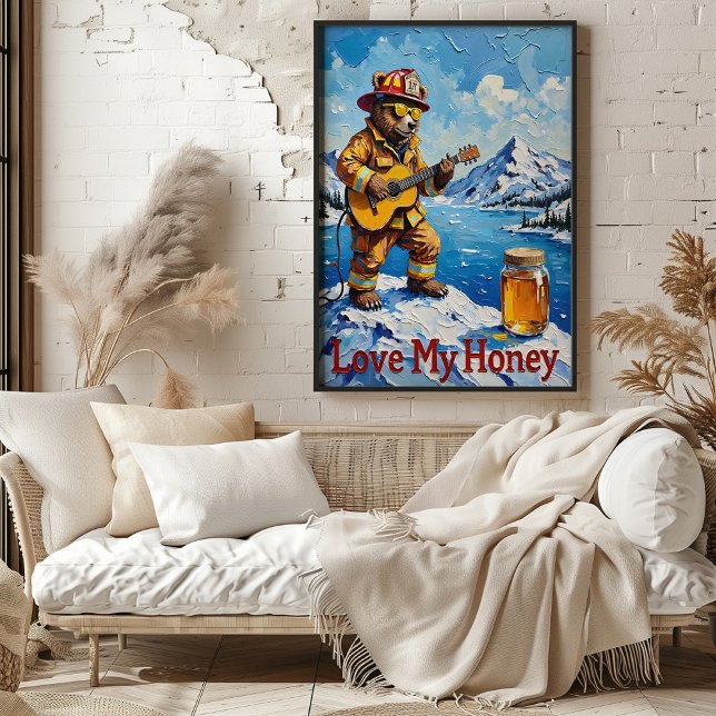 Poster Serenade de pic : Hymne alpin de l'ours (Créateur téléchargé)