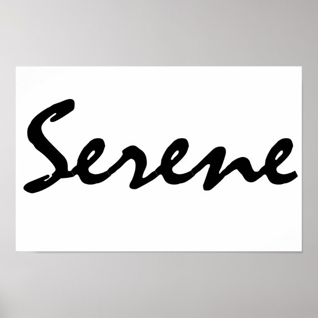 Poster Serene (Devant)