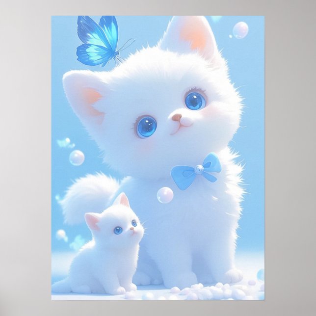 Poster Serene Blue : A Kitty’s Tale (Devant)