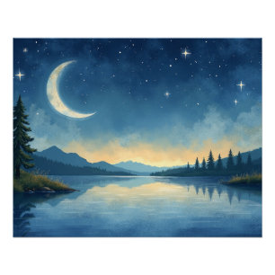 Poster Serene Nightscape