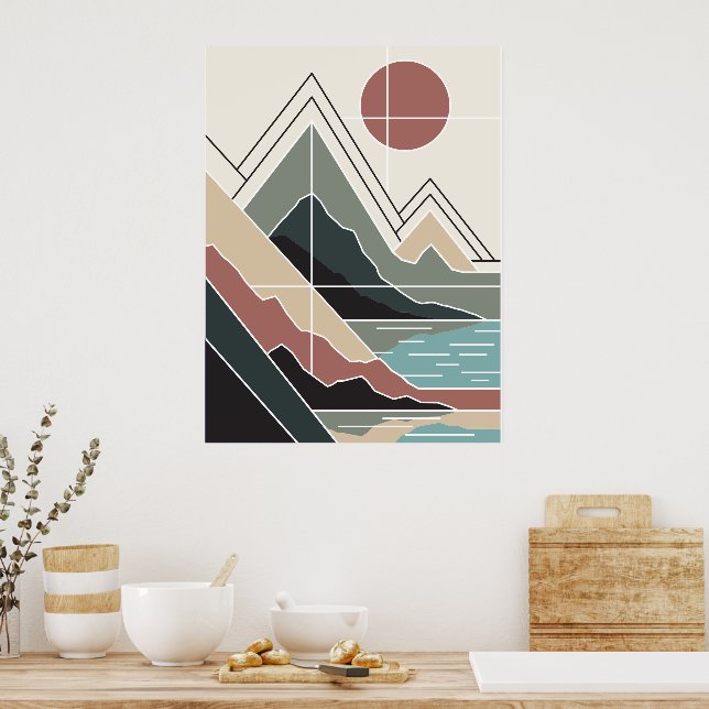 Poster Serene Peaks (Cuisine)