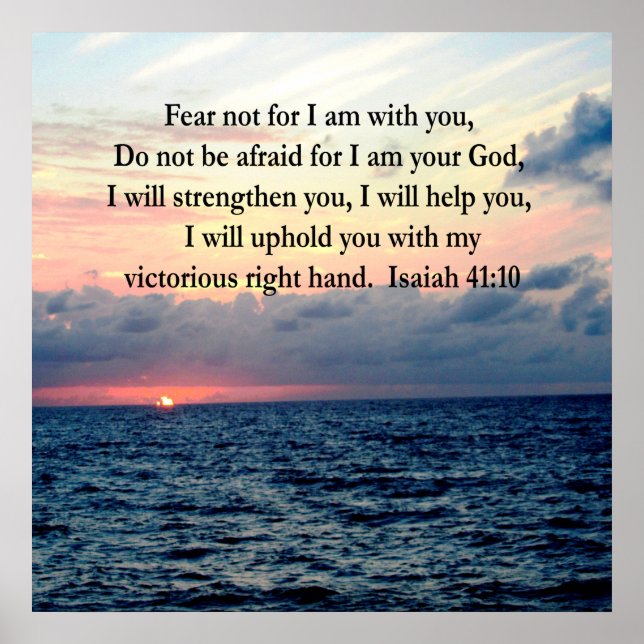 POSTER SERENE SCELER ISAIAH 41:10 (Devant)