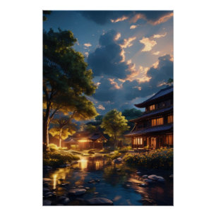 Poster Sérénité au crépuscule
