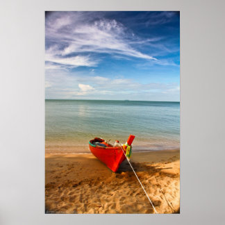 Poster "Serenity - Little Red Boat" Photographie Imprimer