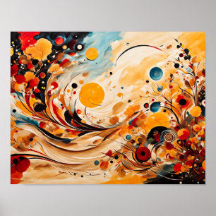 Poster Série automne en style Abstrait