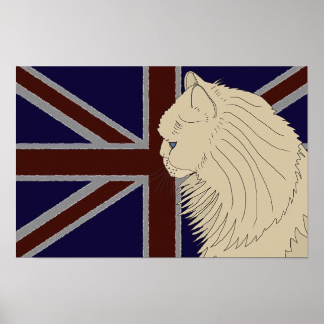 Poster Série Britannia : Kenzo le chat persan (Devant)