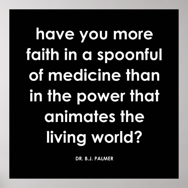 Poster Série de citations de Dr Palmer Faith Imprimer (Devant)