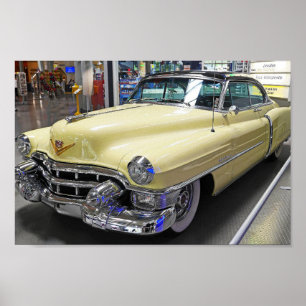 Poster Série de coupures convertibles Cadillac vintage