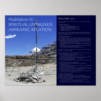 Poster Série de méditation DK : Méditation IV