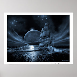 Poster Série de vaisseau fantôme : Pleine lune se lève