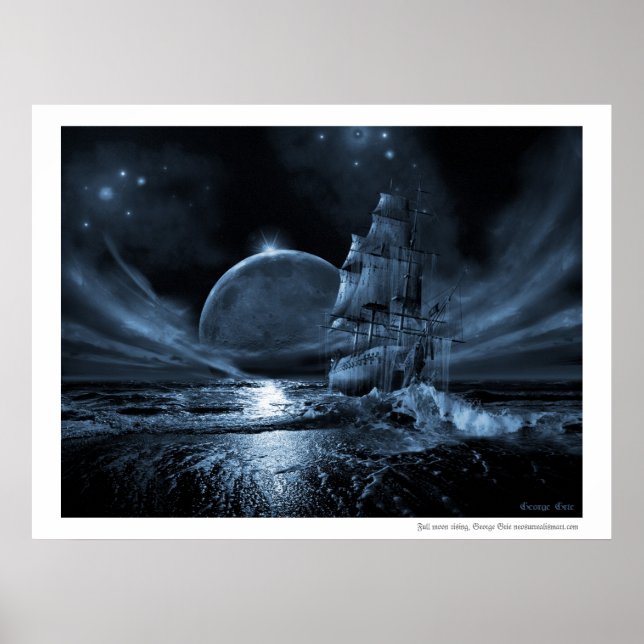 Poster Série de vaisseau fantôme : Pleine lune se lève (Devant)