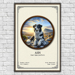 Poster Série de zoologie Aidi