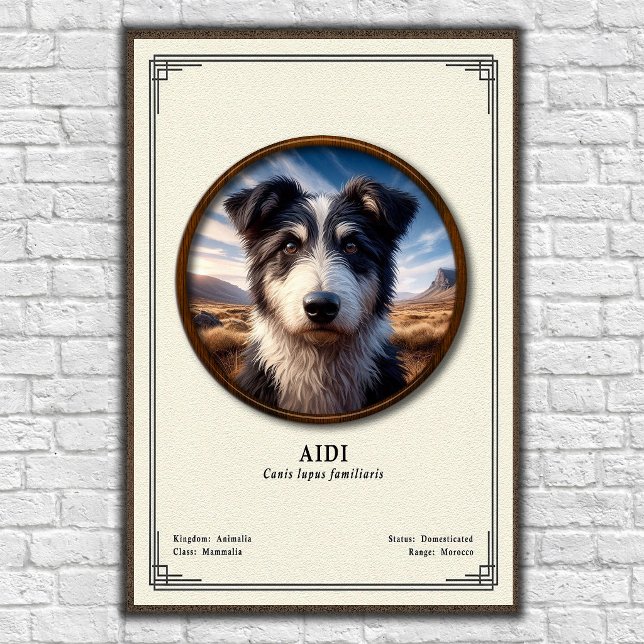 Poster Série de zoologie Aidi (Créateur téléchargé)