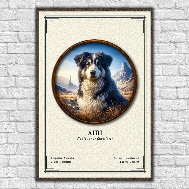 Poster Série de zoologie Aidi (Créateur téléchargé)