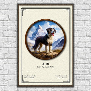 Poster Série de zoologie Aidi