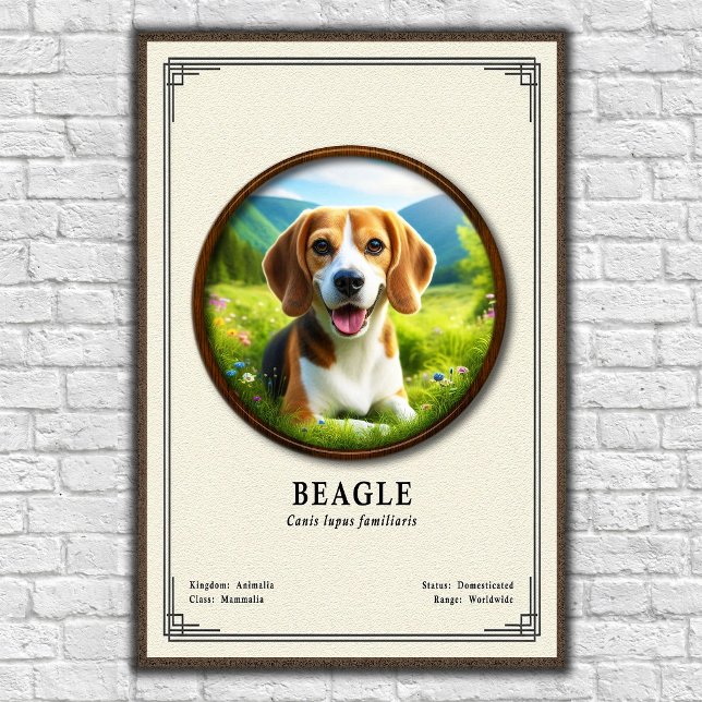 Poster Série de zoologie du Beagle (Créateur téléchargé)