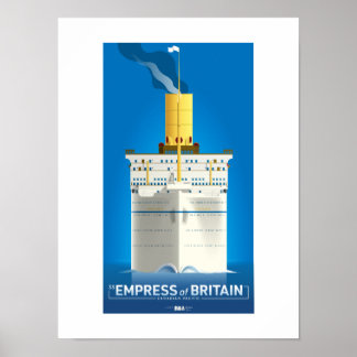 Poster SÉRIE LINER CLASSIQUE - SS Empress of Britain