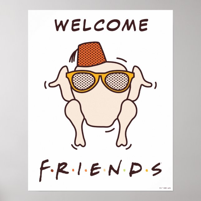 Poster Série T.V. Friends | Bienvenue à la fête d'action  (Devant)