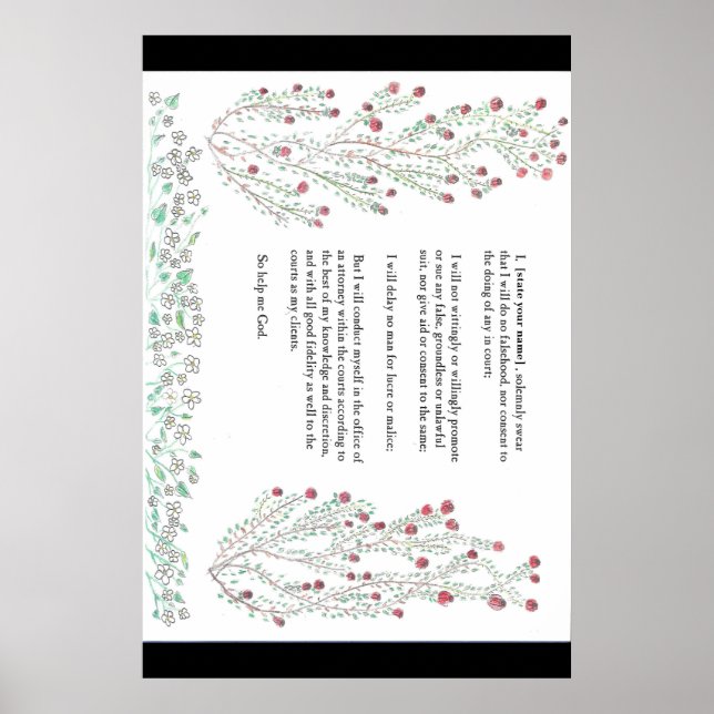 Poster Serment du procureur du Massachusetts (Devant)