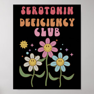 Poster Serotonin Déficience Club Santé Mentale Anxiété De
