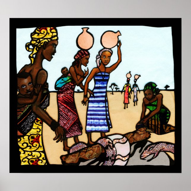 Poster Serpent dans le puits - un conte populaire africai (Devant)