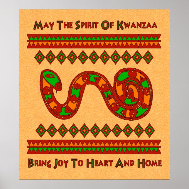 Poster Serpent de Kwanzaa (Devant)