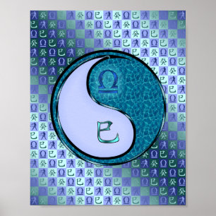 Poster Serpent de la balance et de l'eau