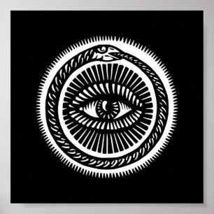 Poster serpent mangeant sa propre queue