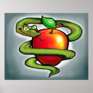 Poster Serpent n Apple