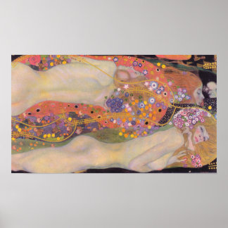Poster Serpents d'eau Gustav Klimt II