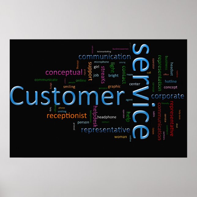 Poster Service client (Devant)
