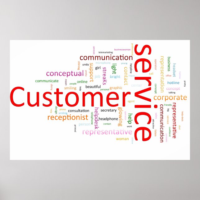 Poster Service client (Devant)