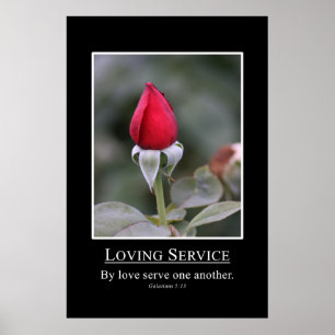 Poster Service de 5h13 de Galatians d'autres avec amour