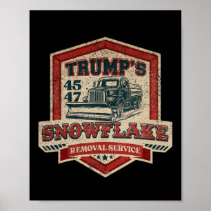 Poster Service de suppression des flocons de neige de Tru