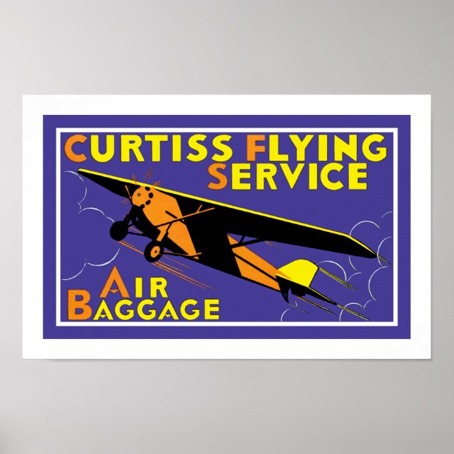 Poster Service de vol Curtiss (Devant)